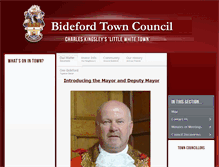 Tablet Screenshot of bideford-tc.gov.uk